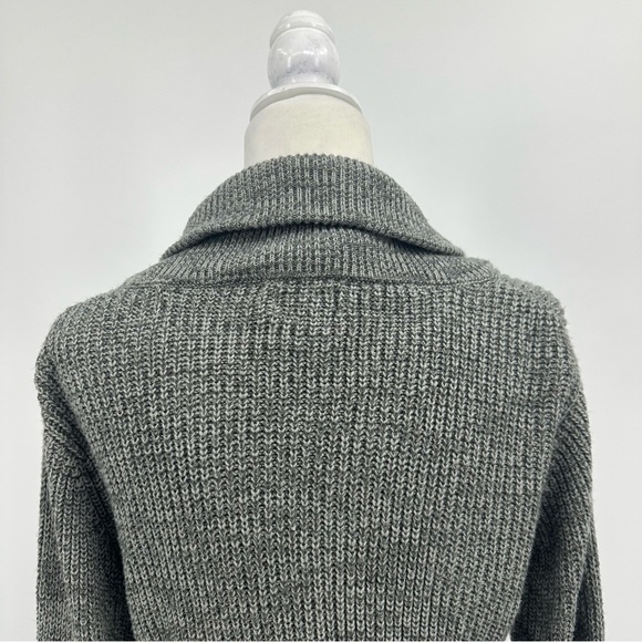 Carbon Long Sleeve Grey Cardigan Sweater Size Small - Picture 9 of 12